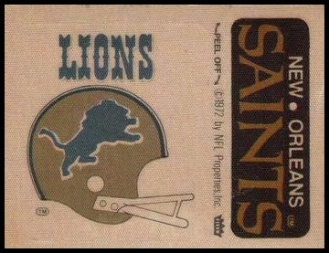 Detroit Lions Helmet New Orleans Saints Name